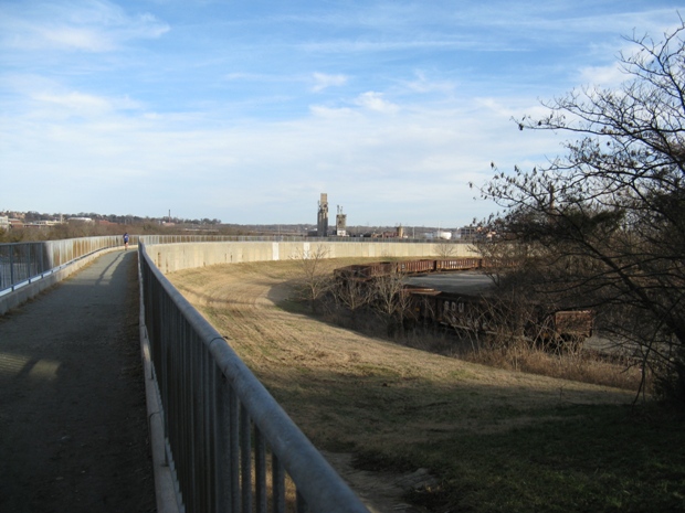 Walkway From Southside of Potterfield Bridge